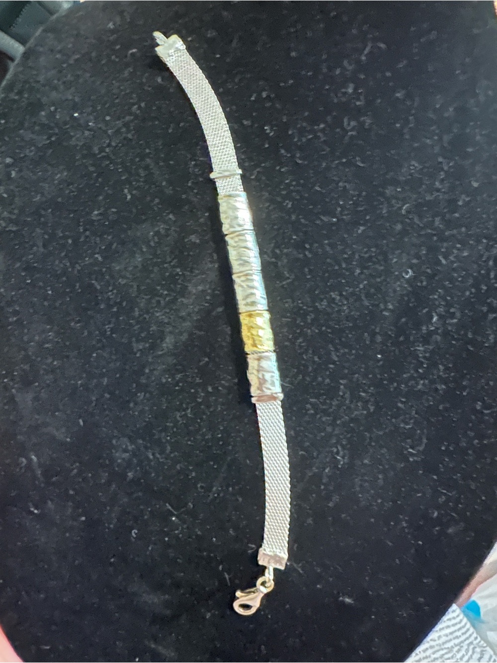 Elegant Two-Tone Silver and Gold Opulenza Bracelet - Picture 5 of 7